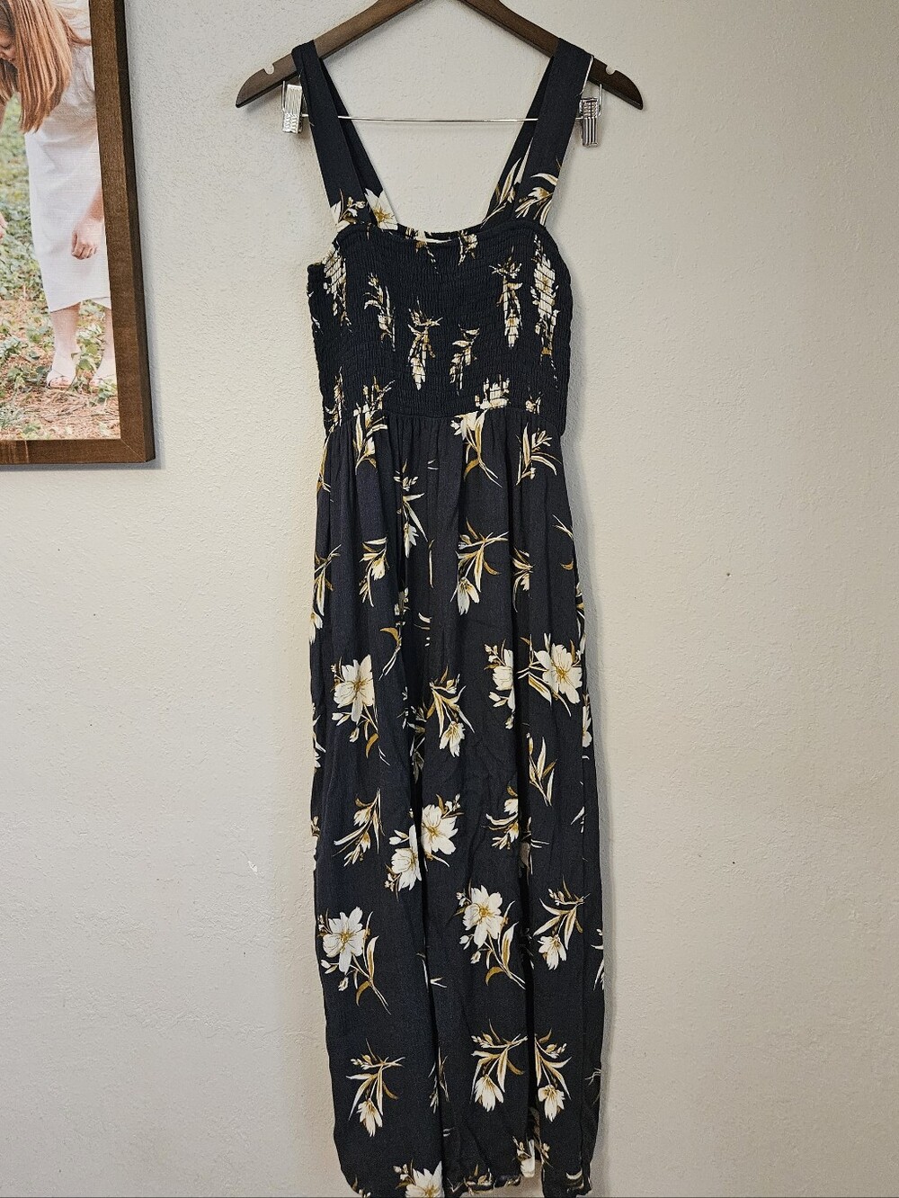 By Together NWT Blue Floral Jumpsuit Large